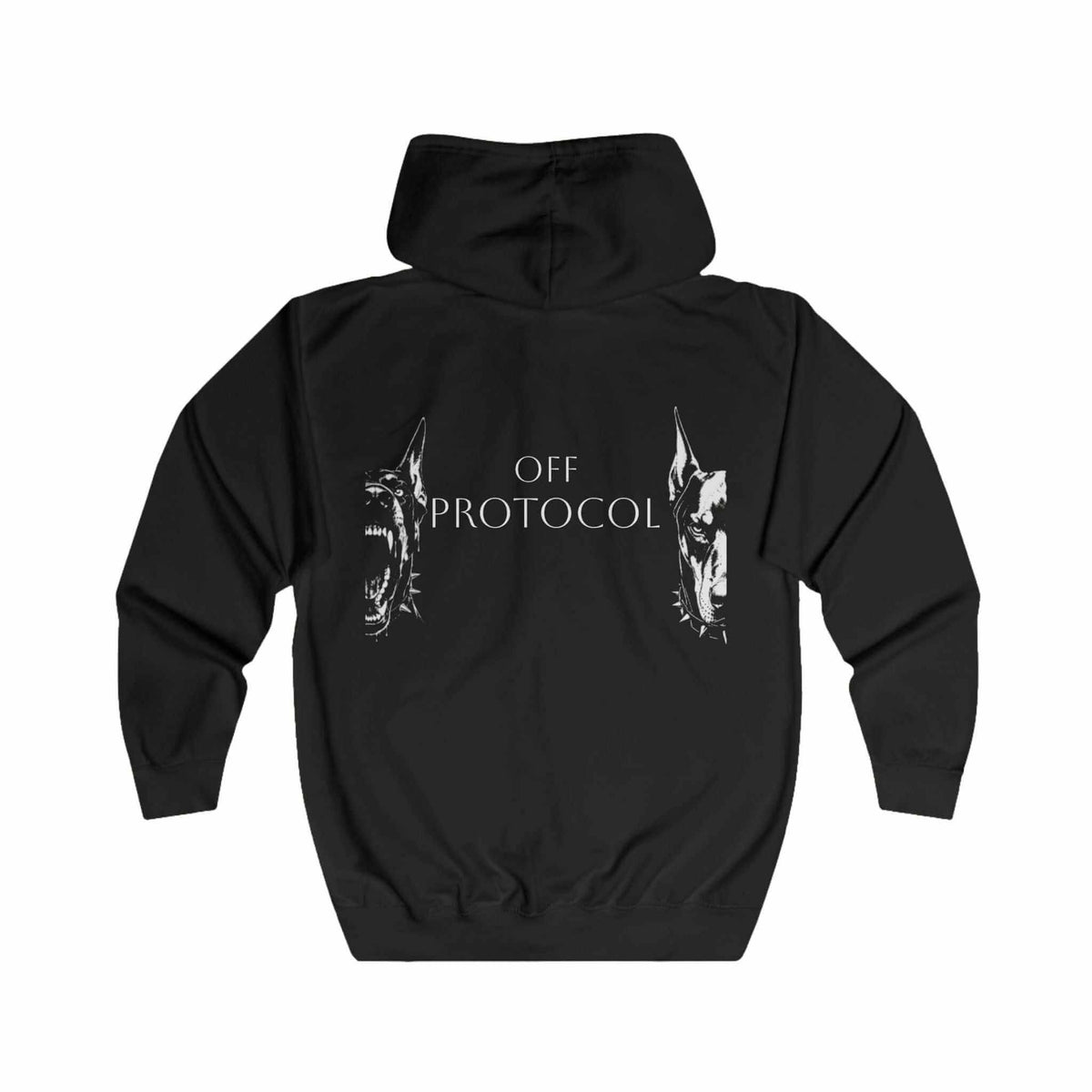 After dark zip up hoodie in classic fit with soft fleece and embroidery option