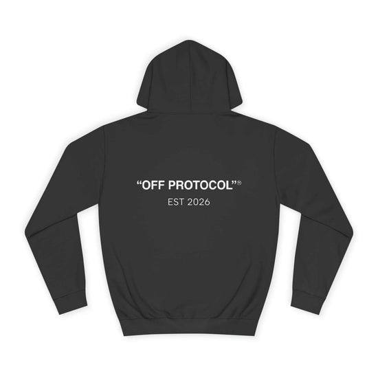 Black Bling Script Hoodie with rhinestone scatter and sparkling crystal "Unruled" logo on chest