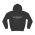 Black Bling Script Hoodie with rhinestone scatter and sparkling crystal "Unruled" logo on chest