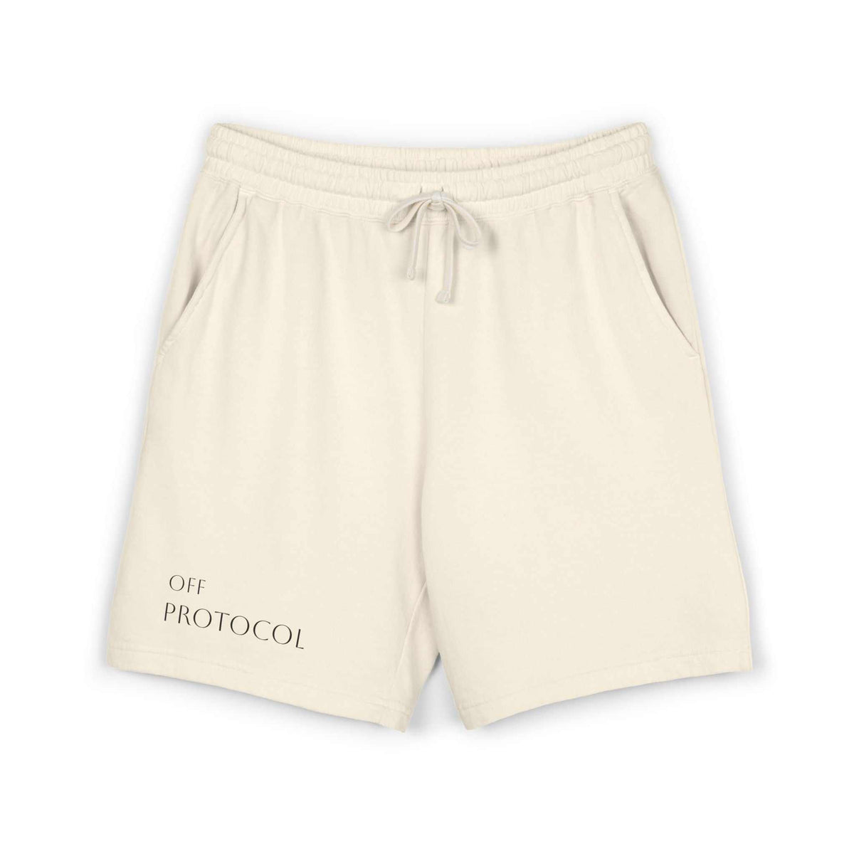 Off Protocol Shorts vintage fleece sweat shorts in soft ring-spun cotton with relaxed fit