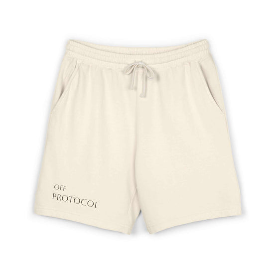 Off Protocol Shorts vintage fleece sweat shorts in soft ring-spun cotton with relaxed fit