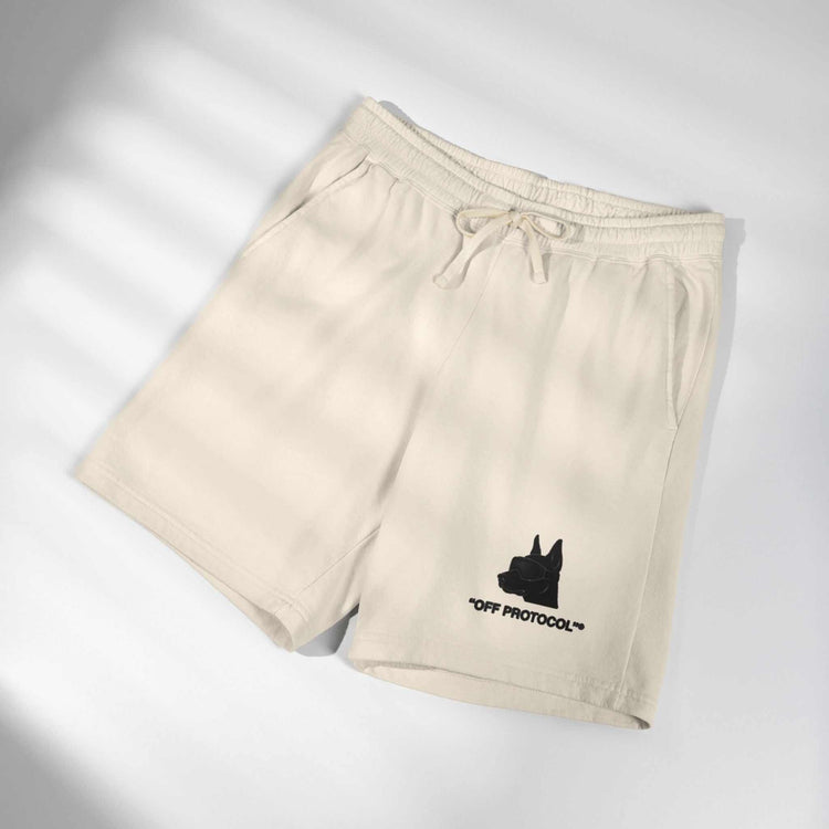 Off Protocol Lightweight Fleece Shorts – fabric detail