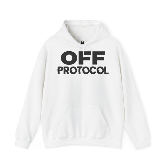 Off Protocol Hoodie — Tech Cyberpunk Graphic Pullover